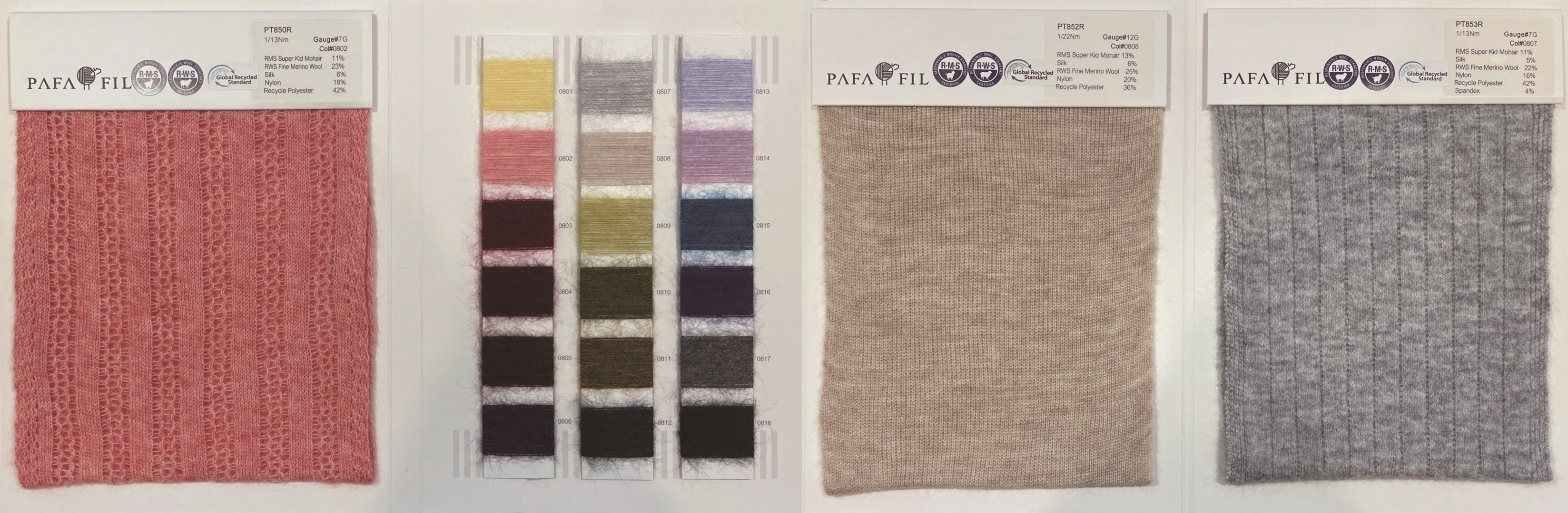 PT850R&PT852R&PT853R Color card