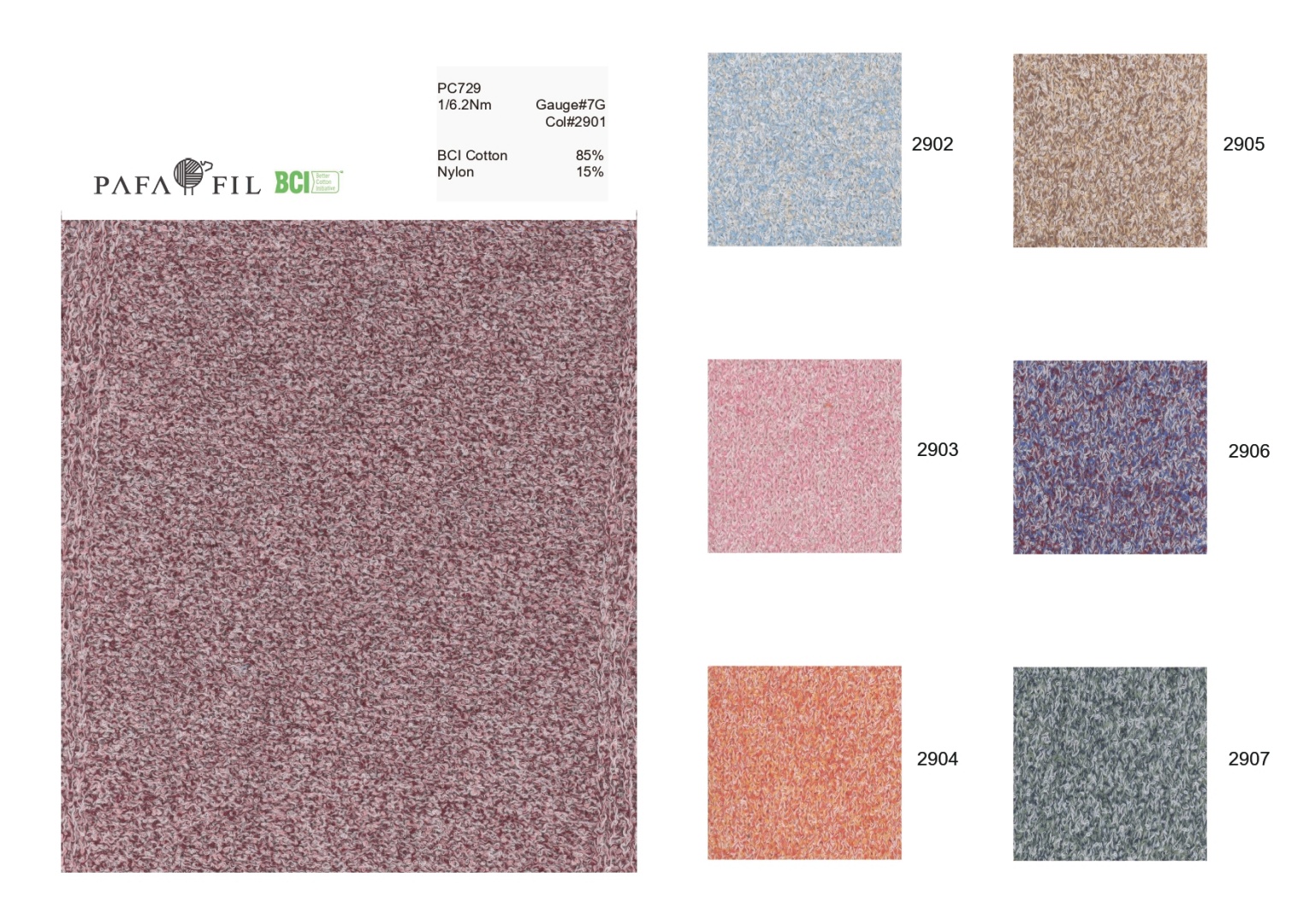 PC729 Color card