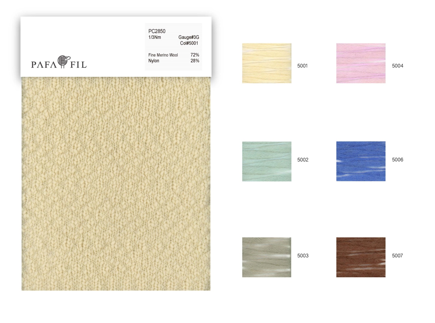 PC2850 Color card