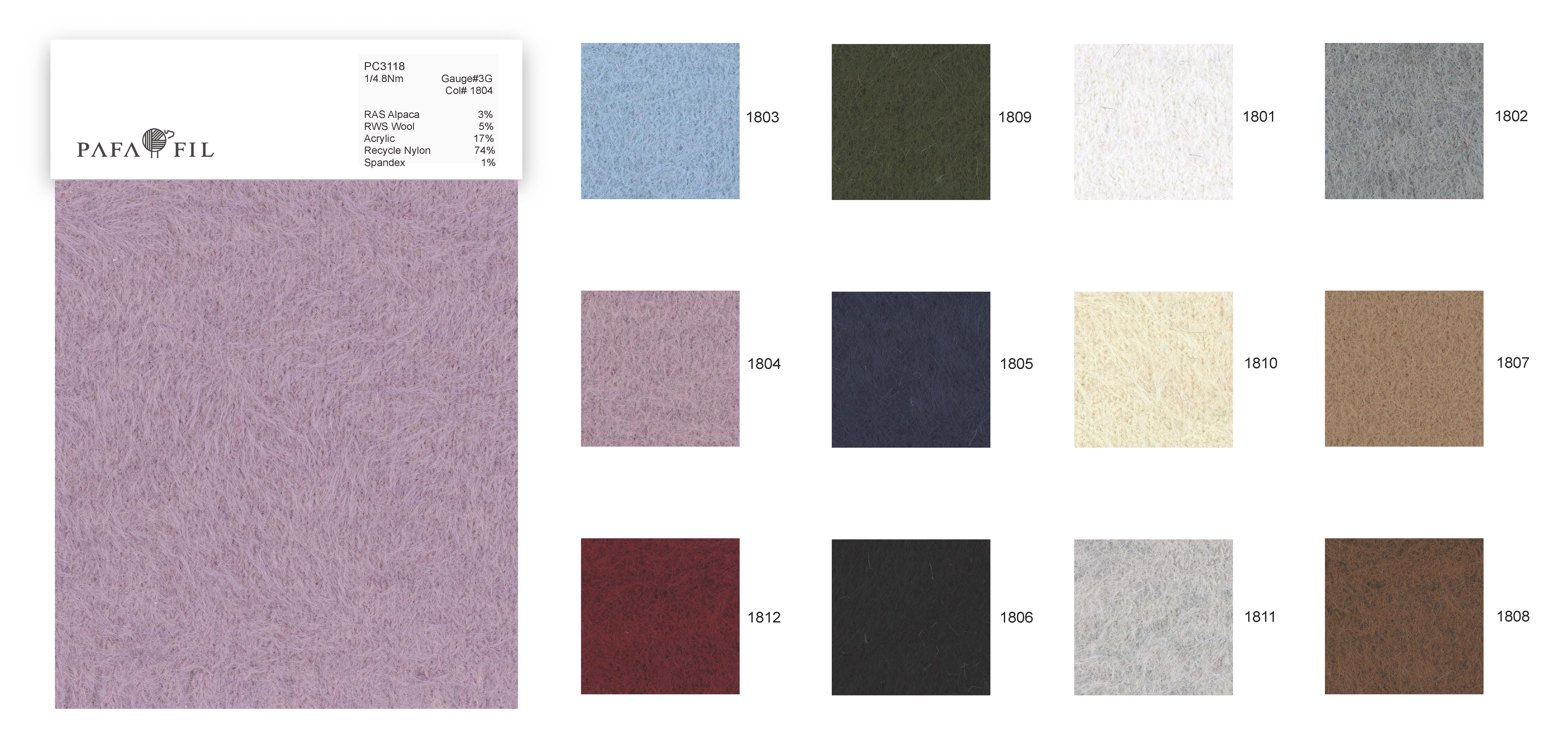 PC3118 Color card