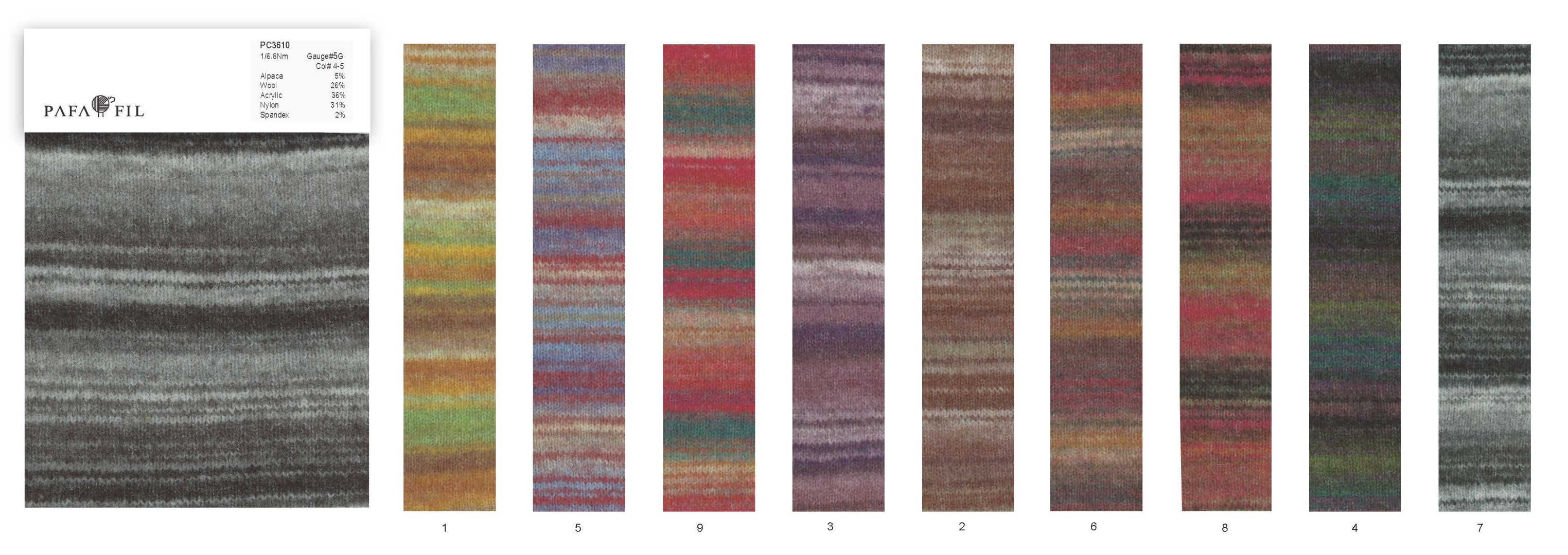 PC3610 Color card