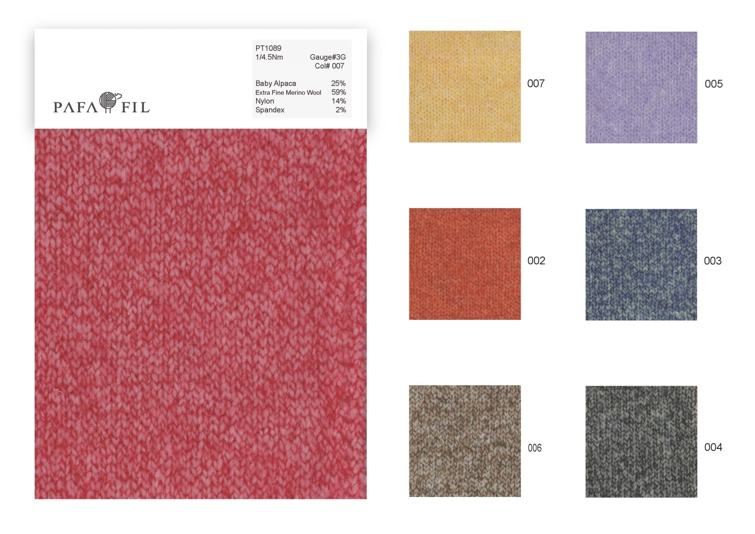PT1089 Color card
