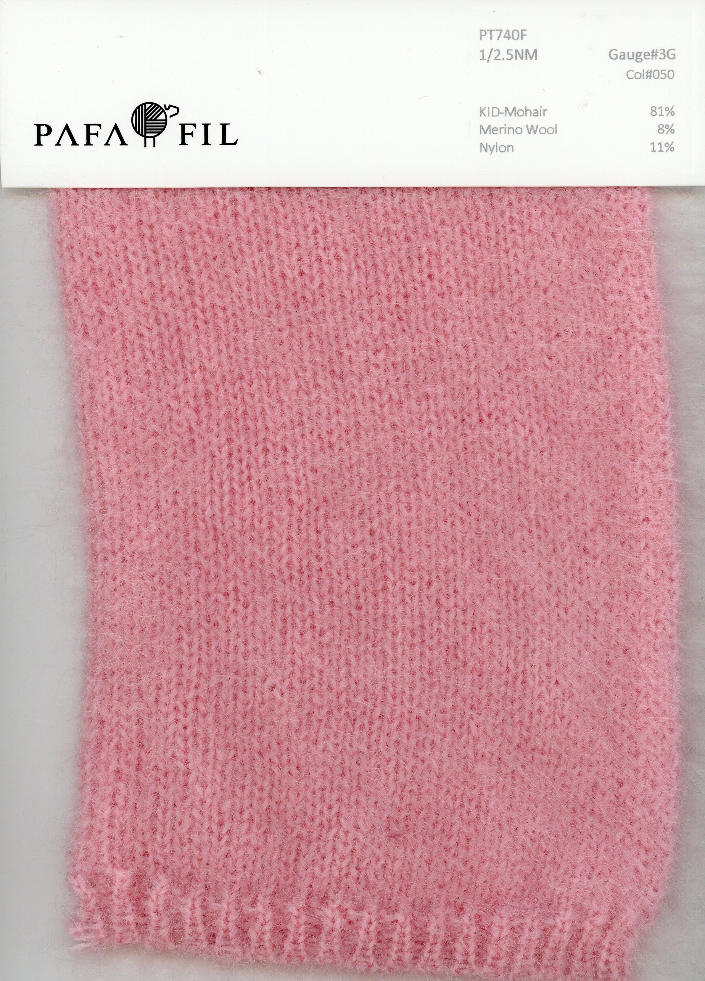 PT740F Color card
