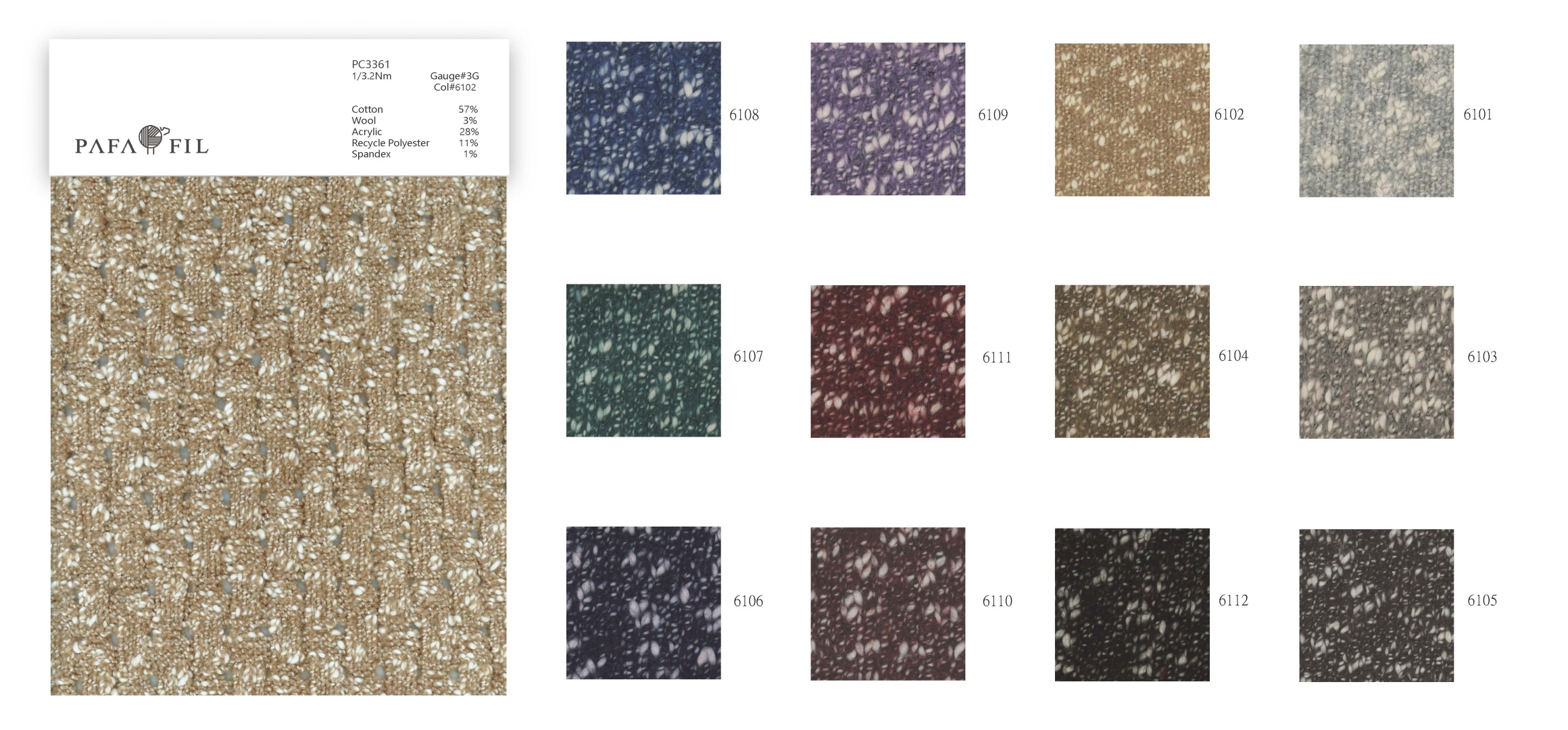 PC3361 Color card