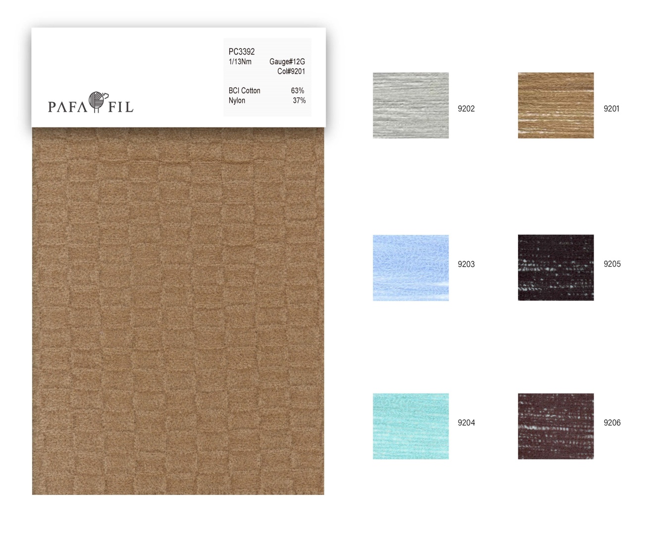 PC3392 Color card