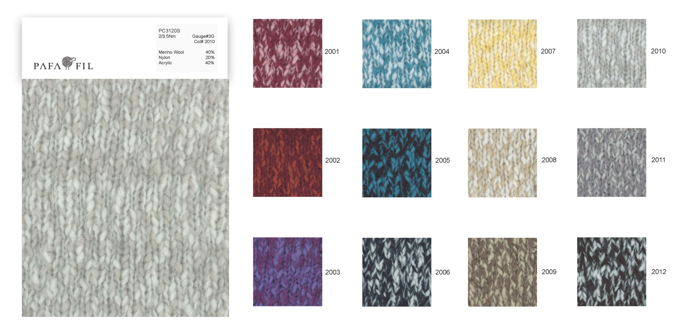 PC3120S Color card