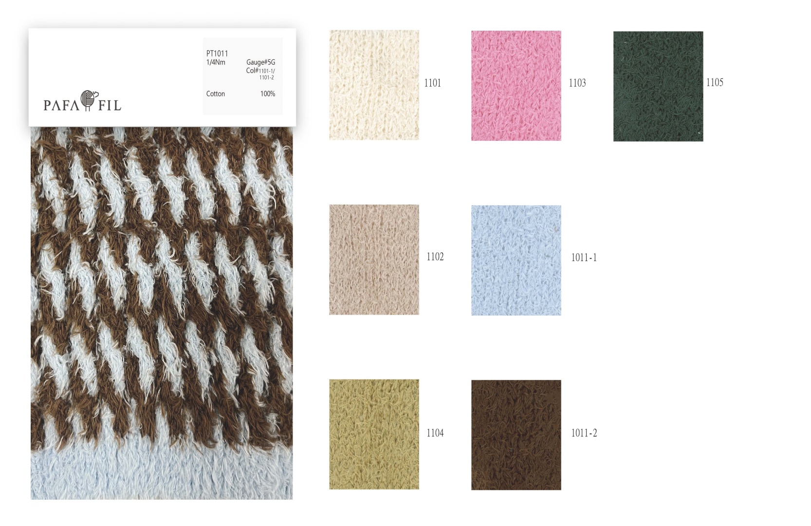 PT1011 Color Card