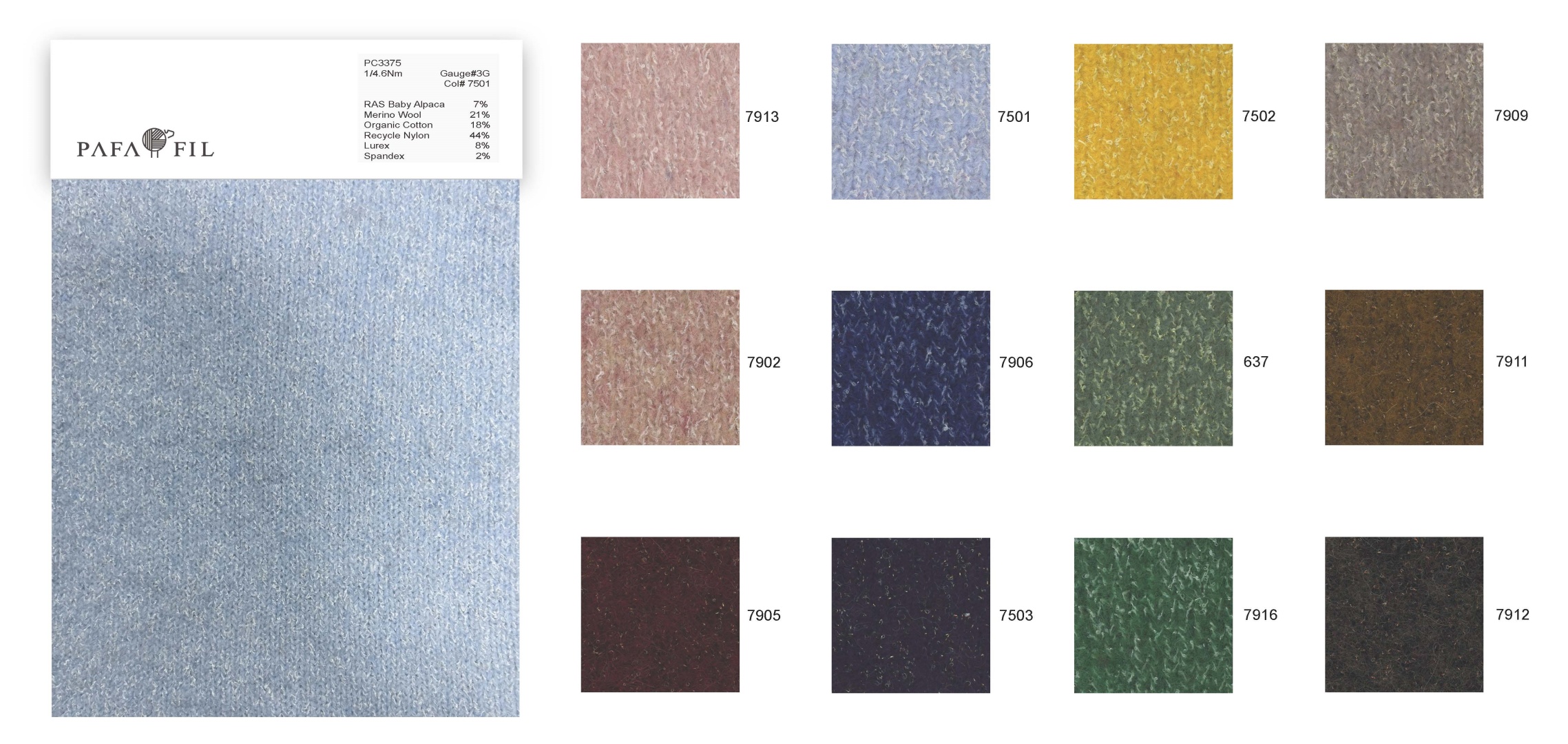 PC3375 Color card