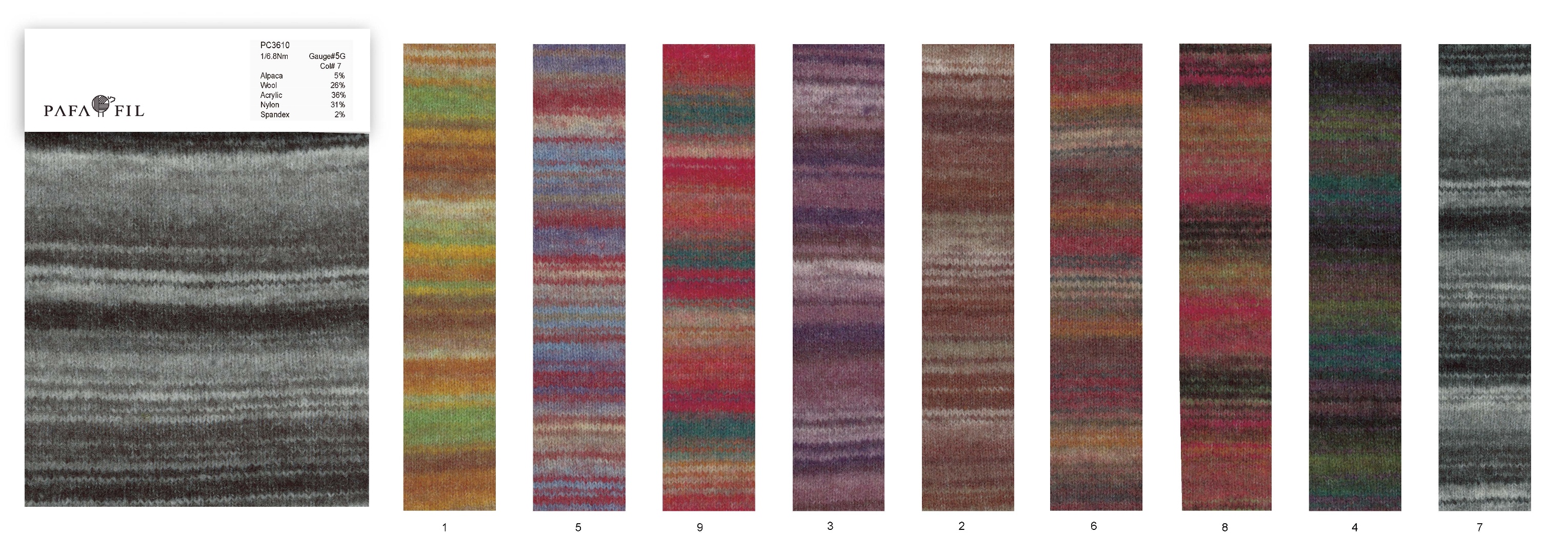 PC3610 Color card