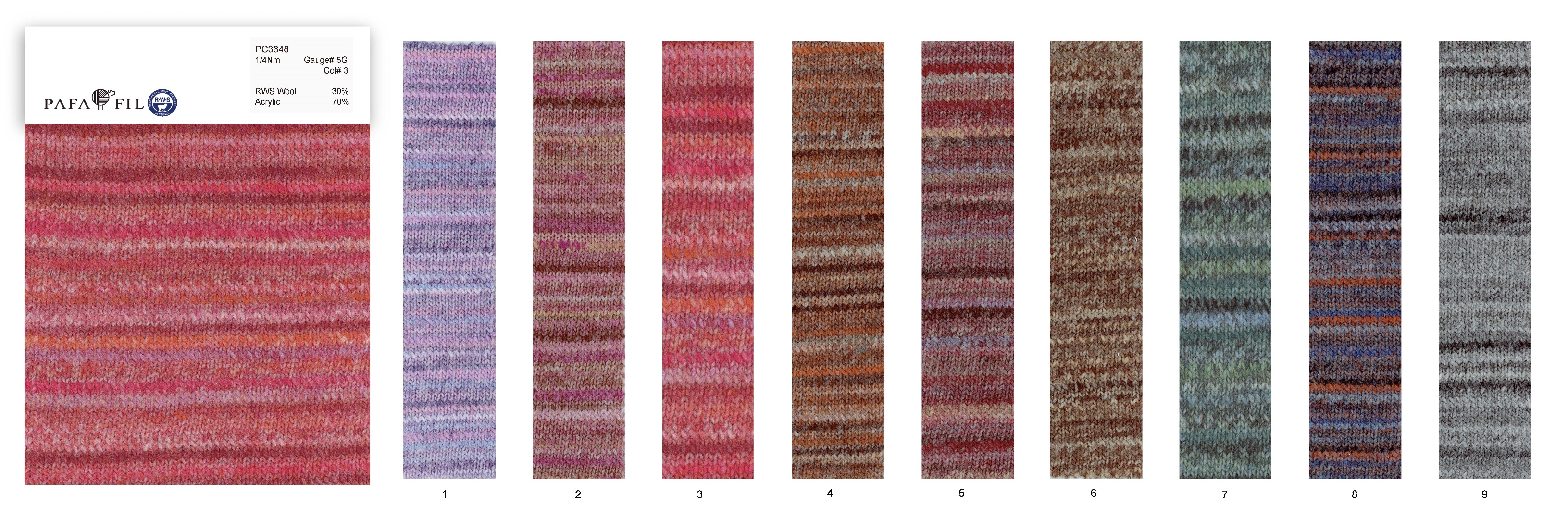 PC3648 Color card