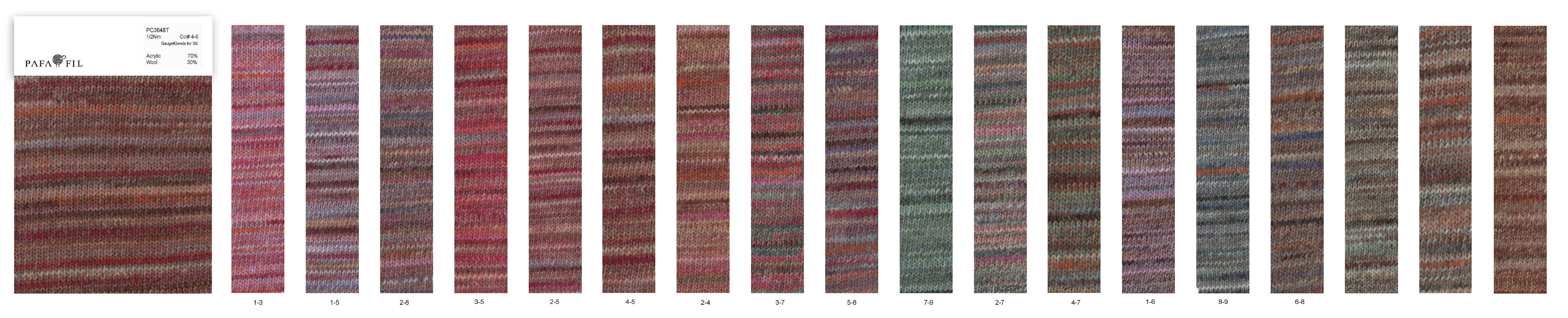PC3648T Color card