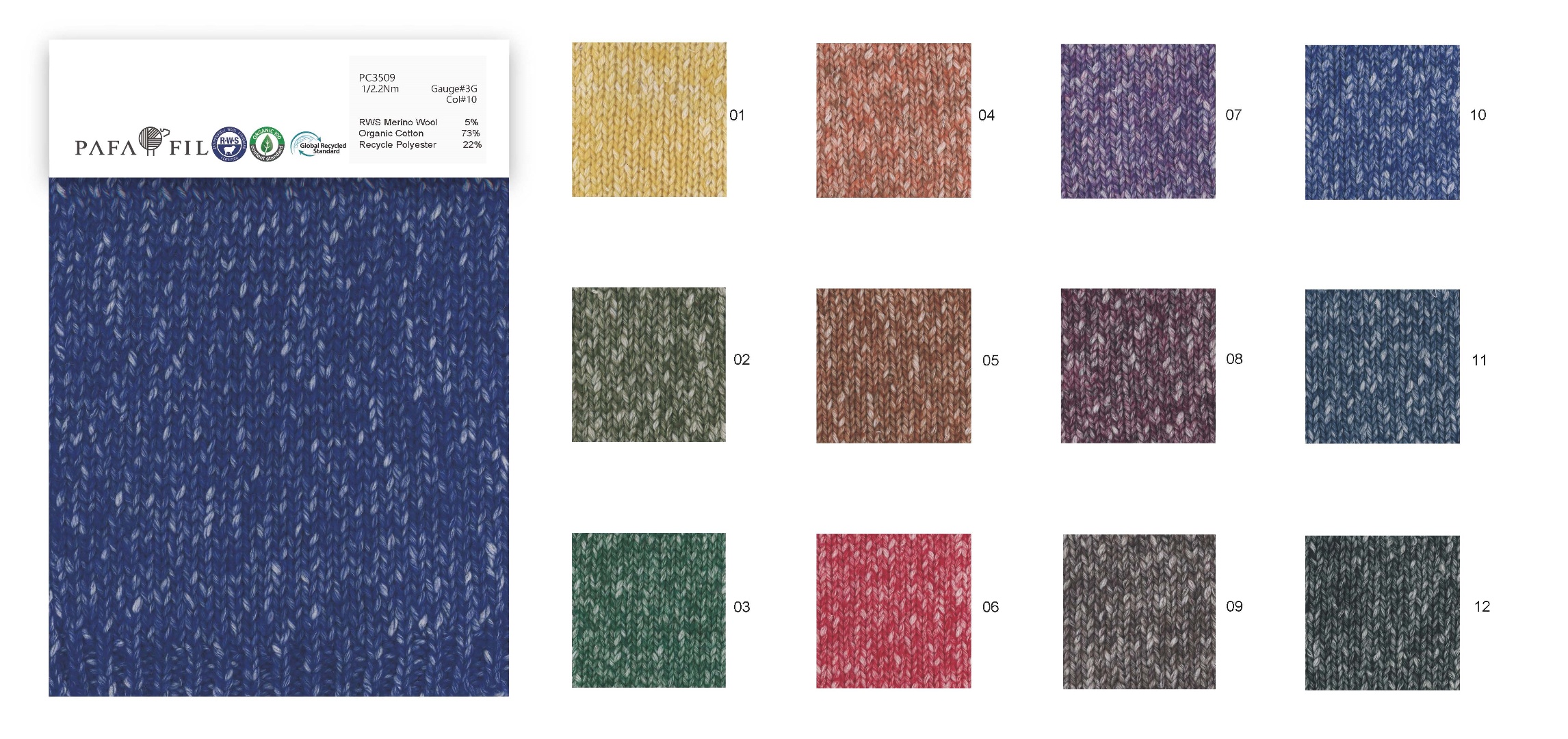 PC3509 Color card