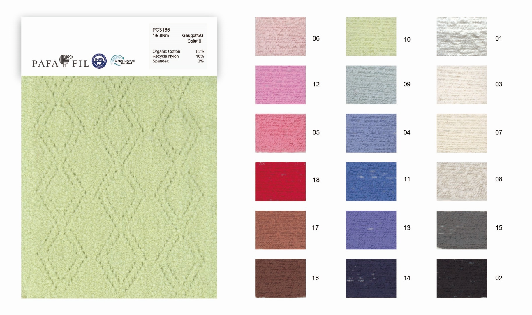 PC3166 Color card