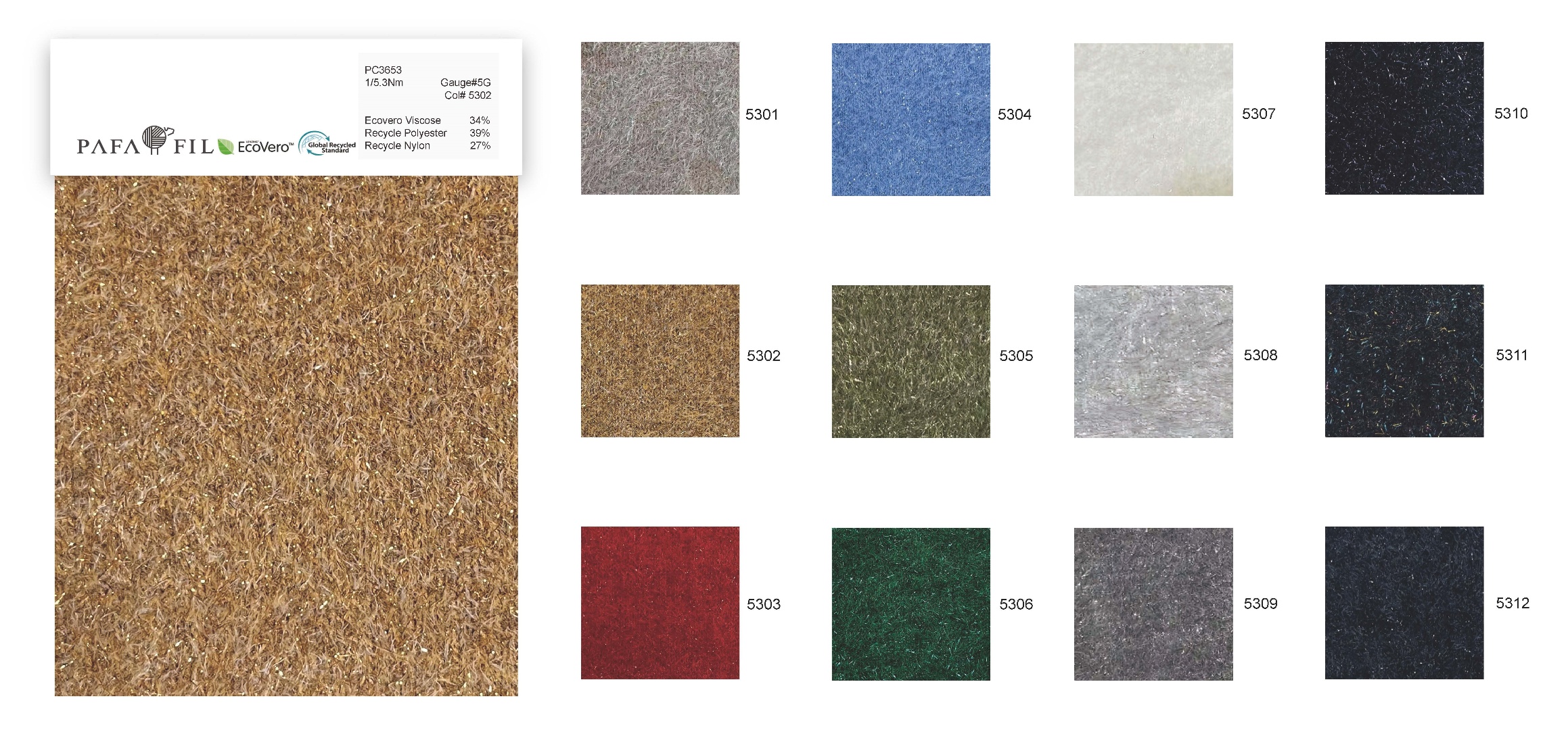 PC3653 Color card