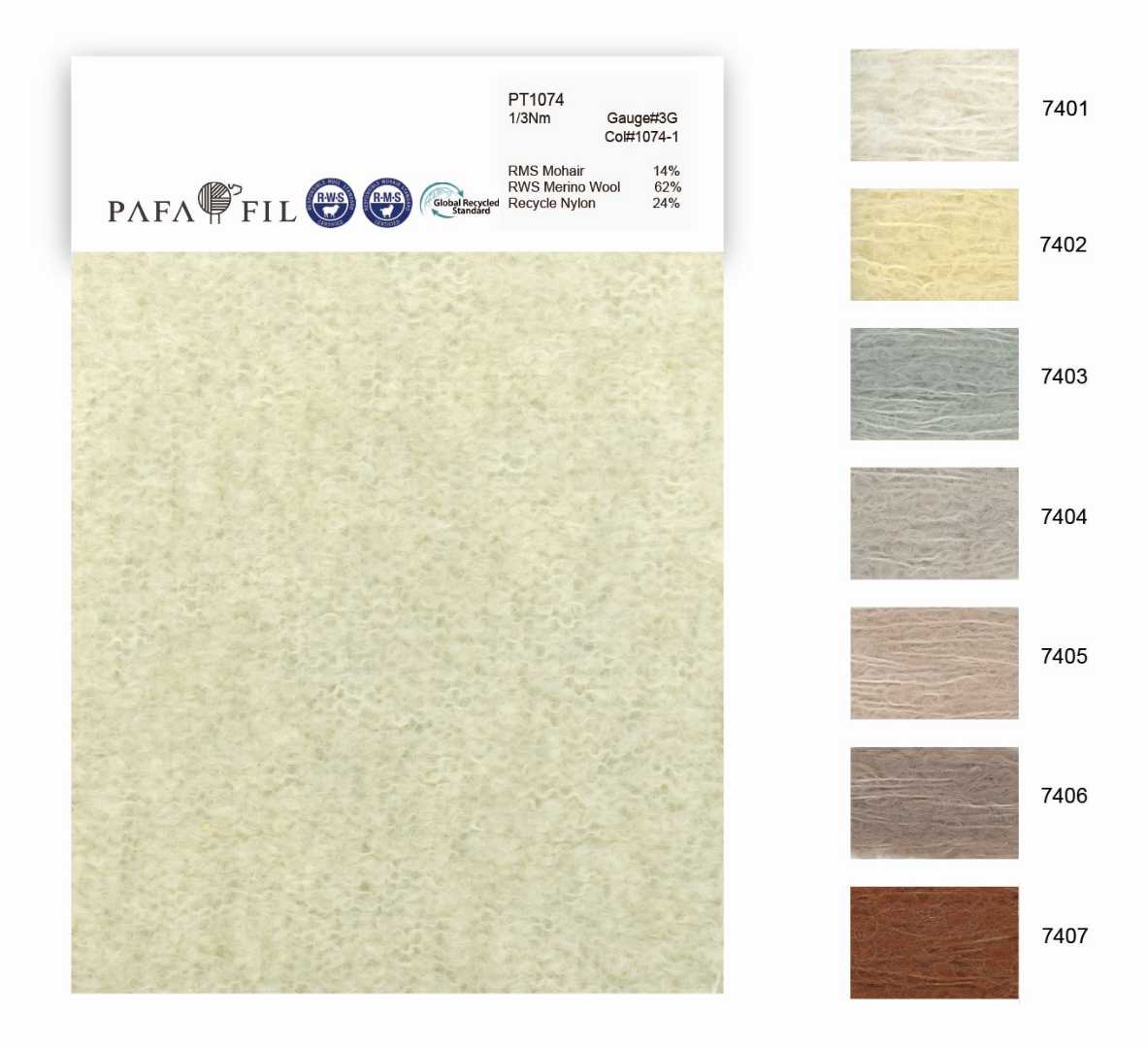 PT1074 Color card