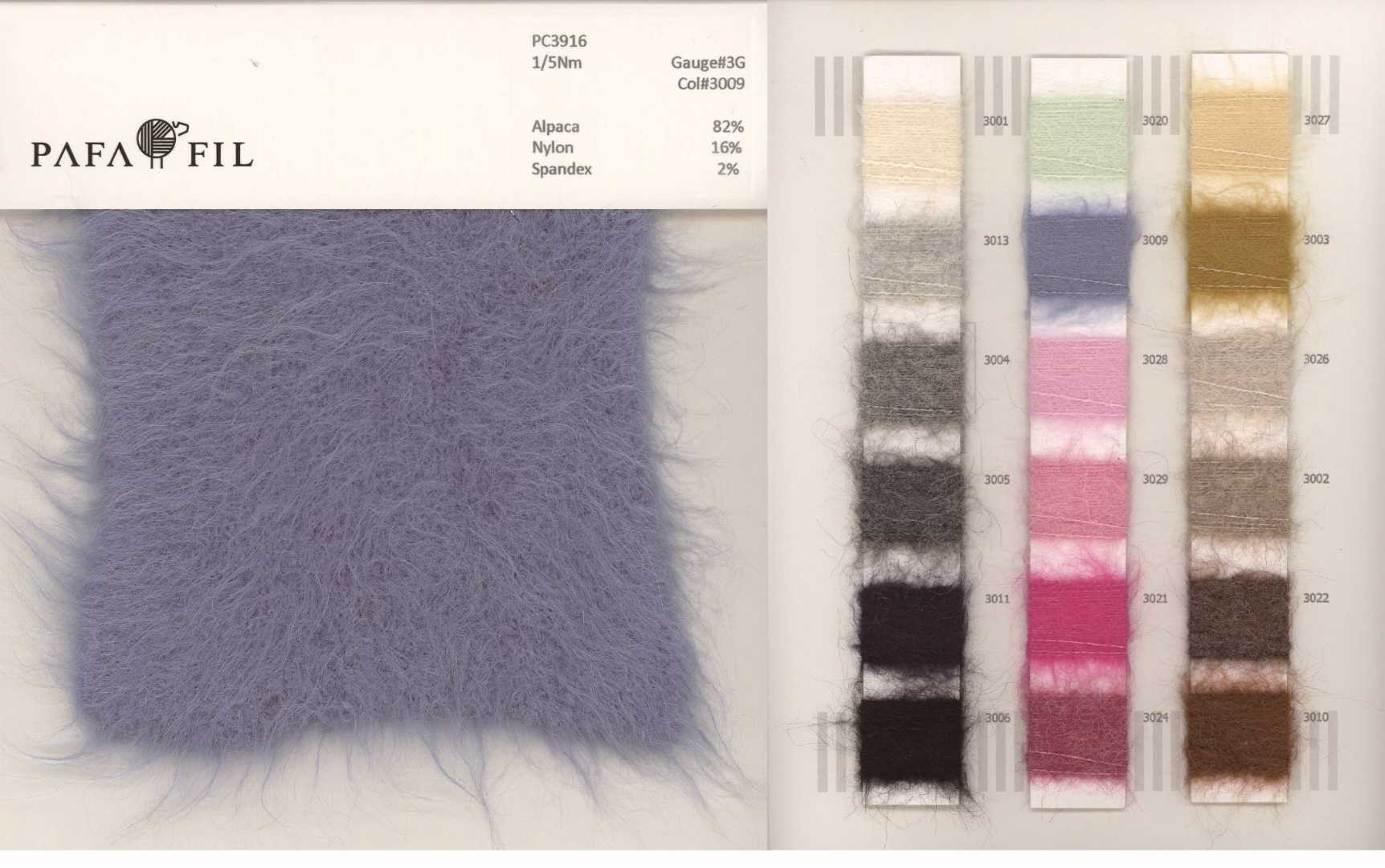 PC3916 Color card