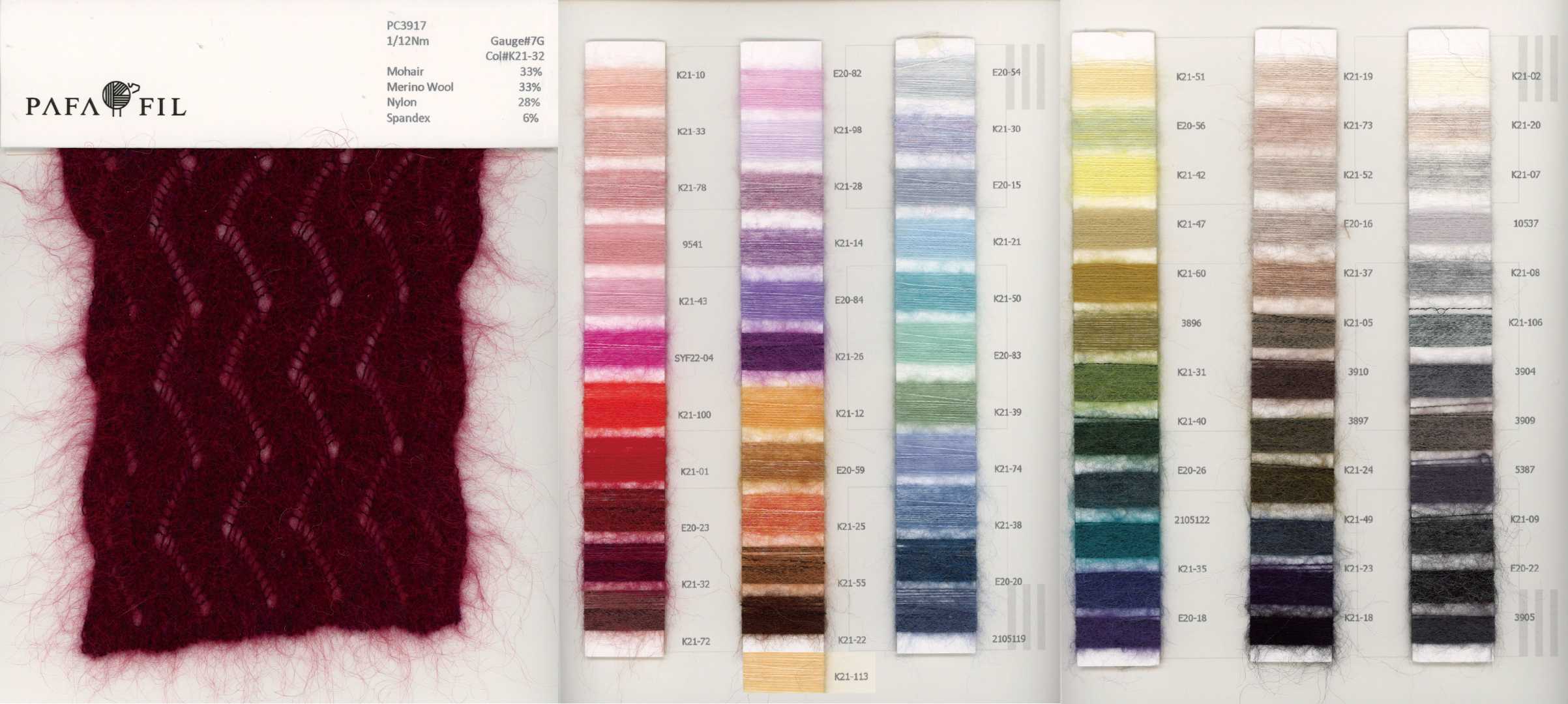 PC3917 Color card