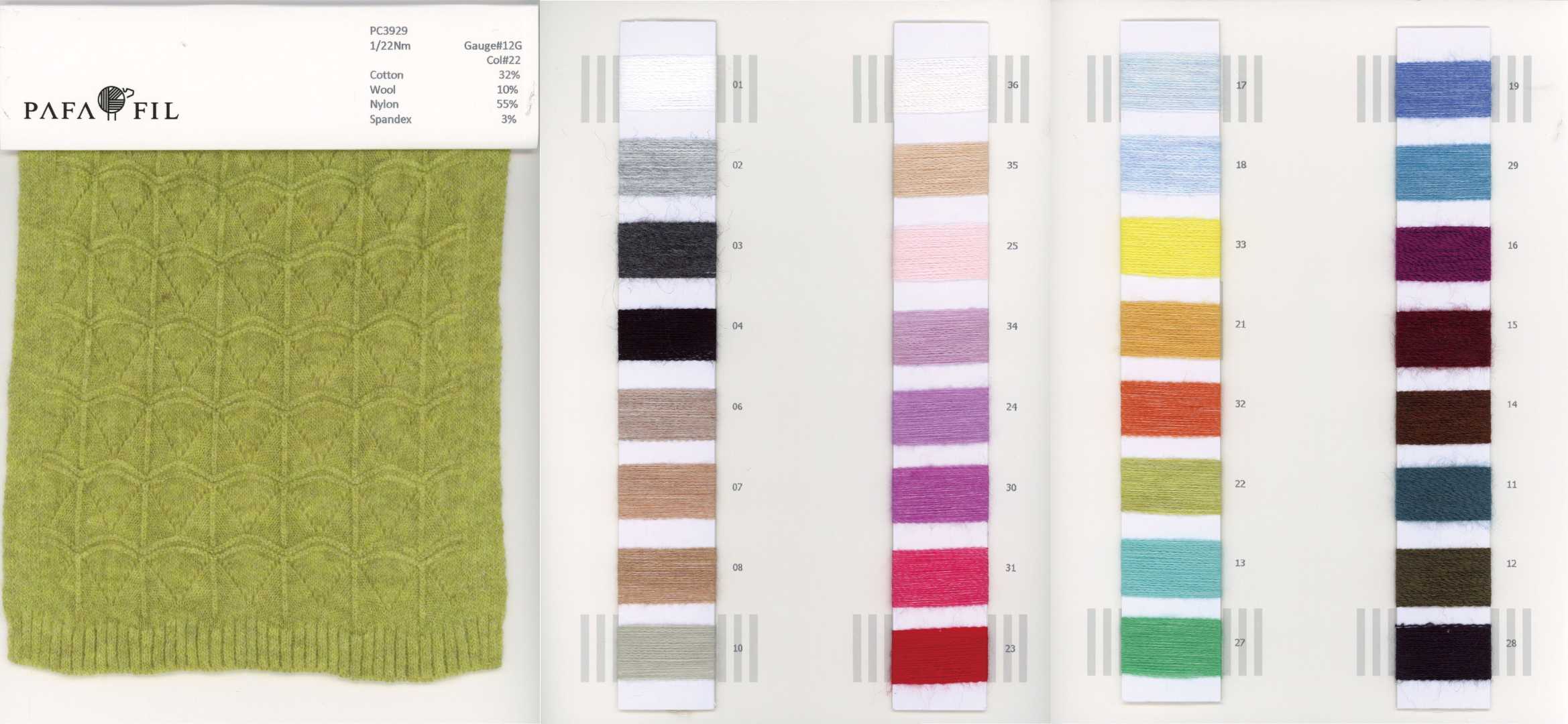 PC3929 Color card