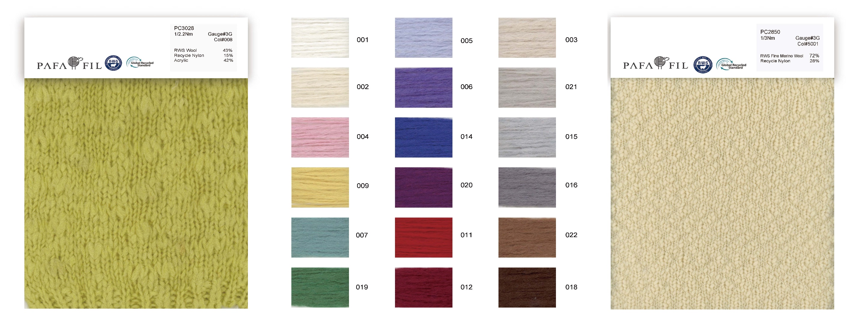 PC3028&PC2850 Color card