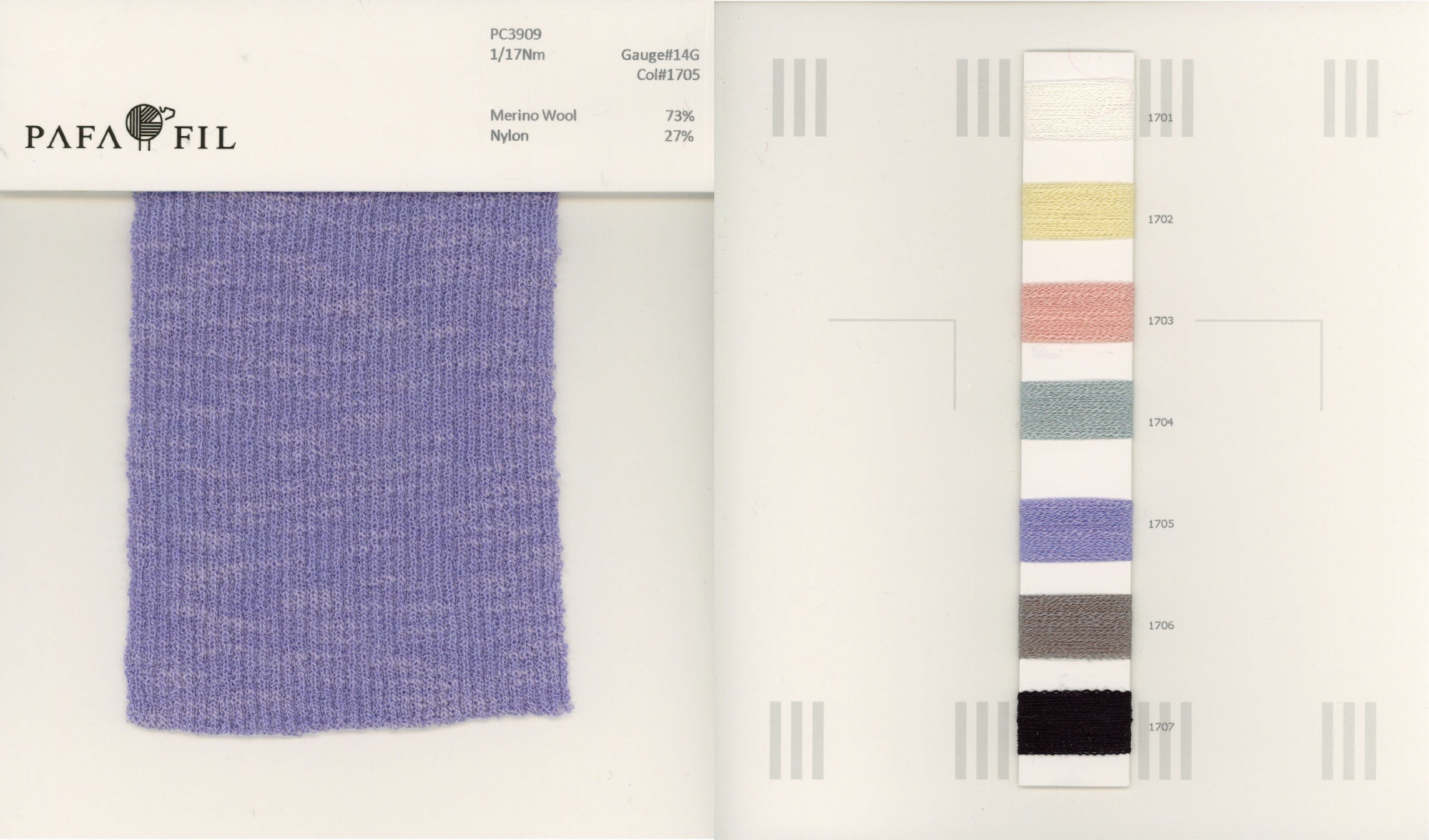 PC3909 Color card