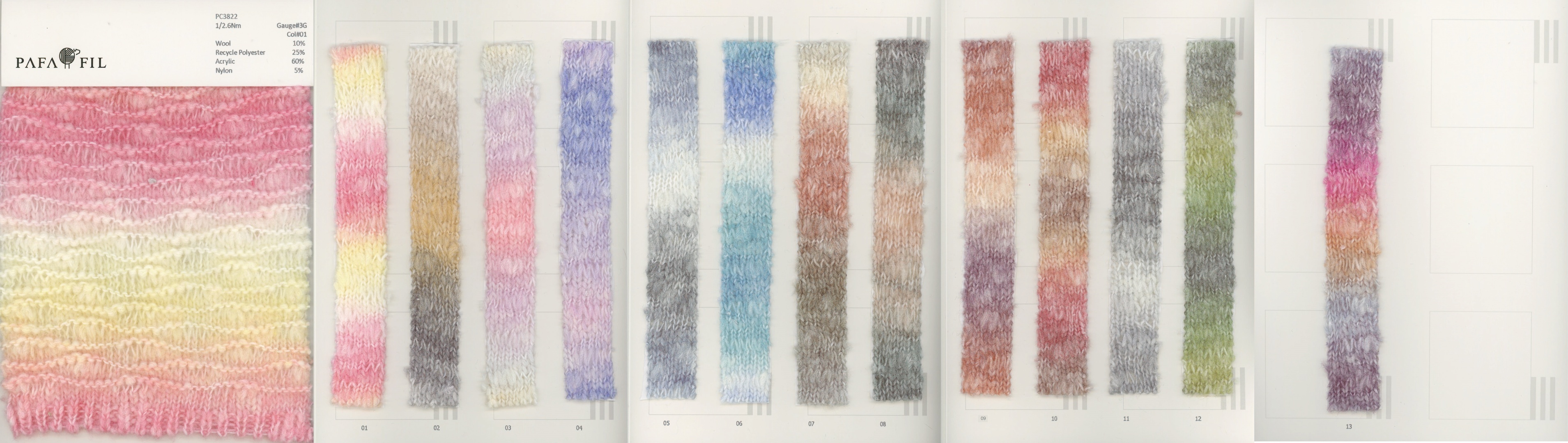 PC3822 Color card
