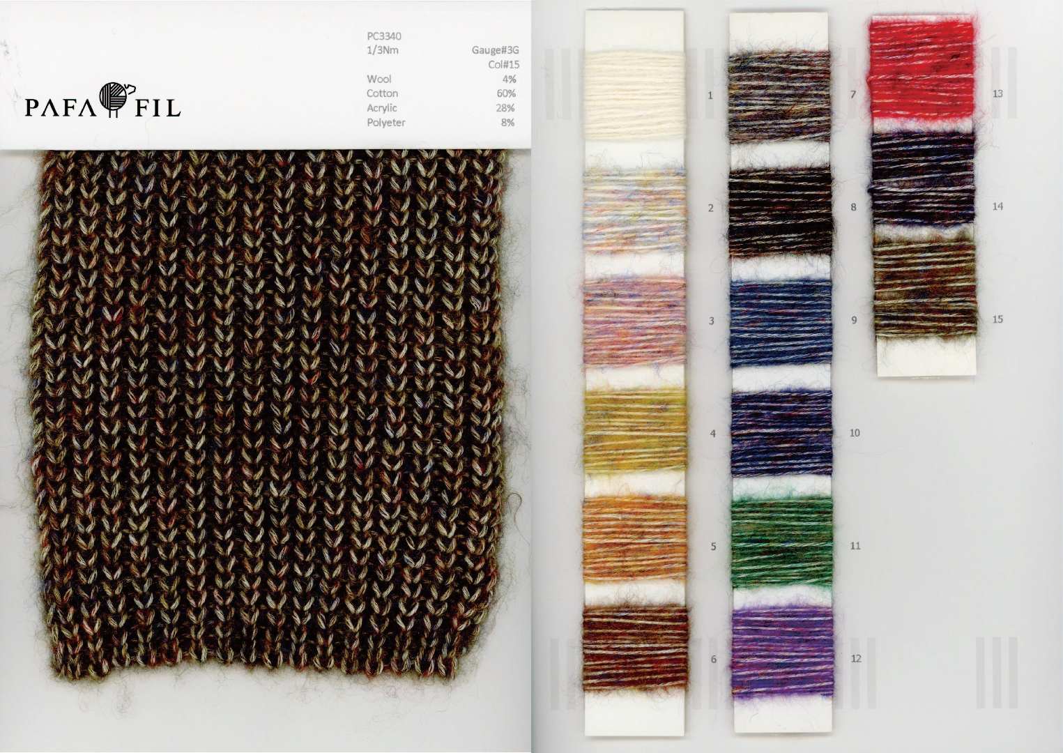 PC3340 Color card