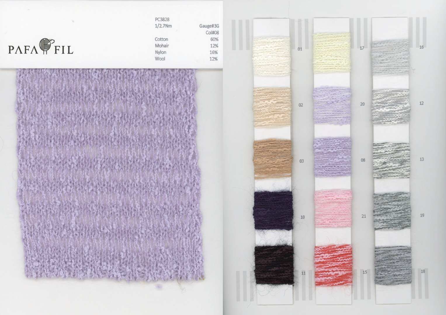 PC3828 Color card