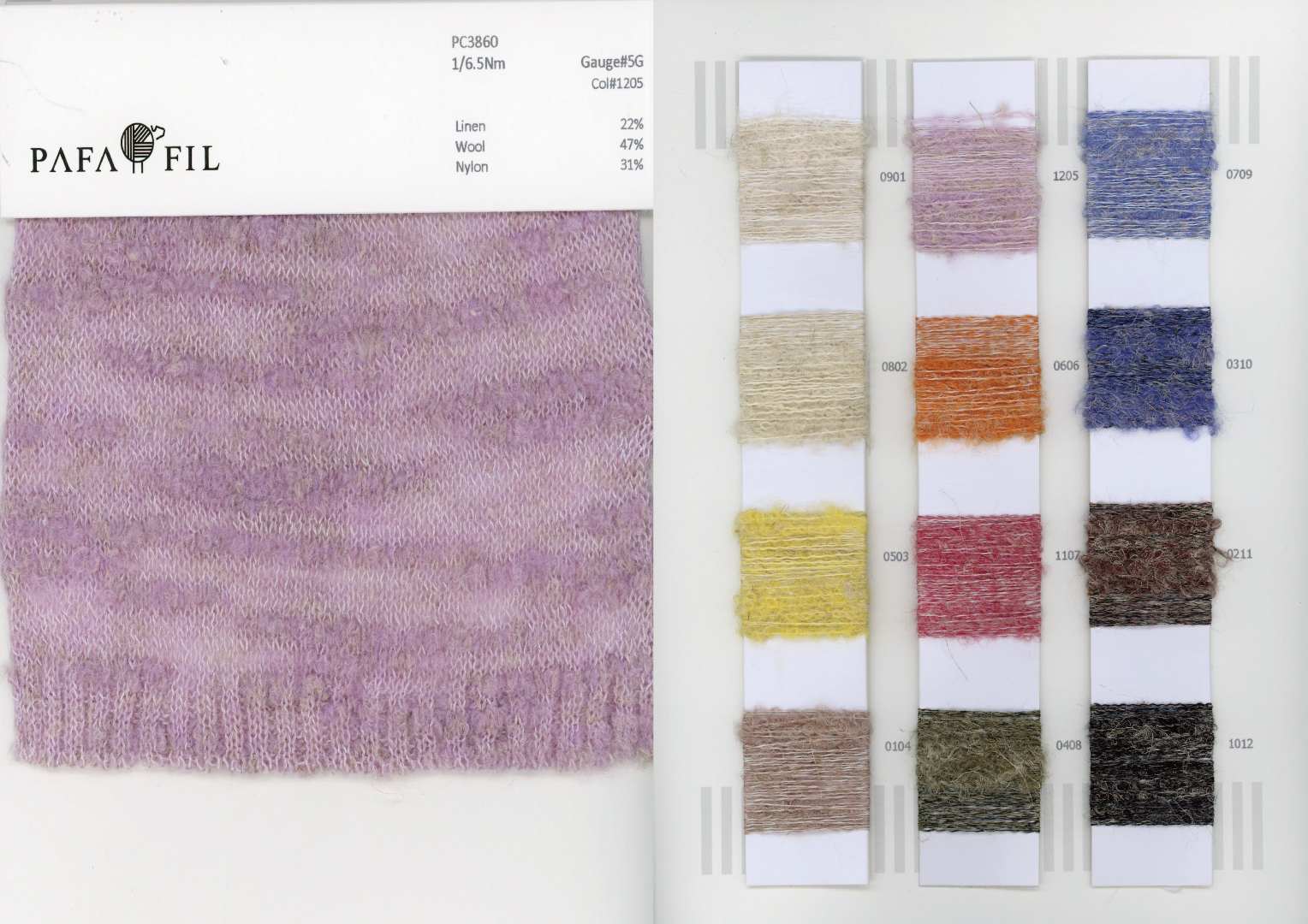 PC3860 Color card