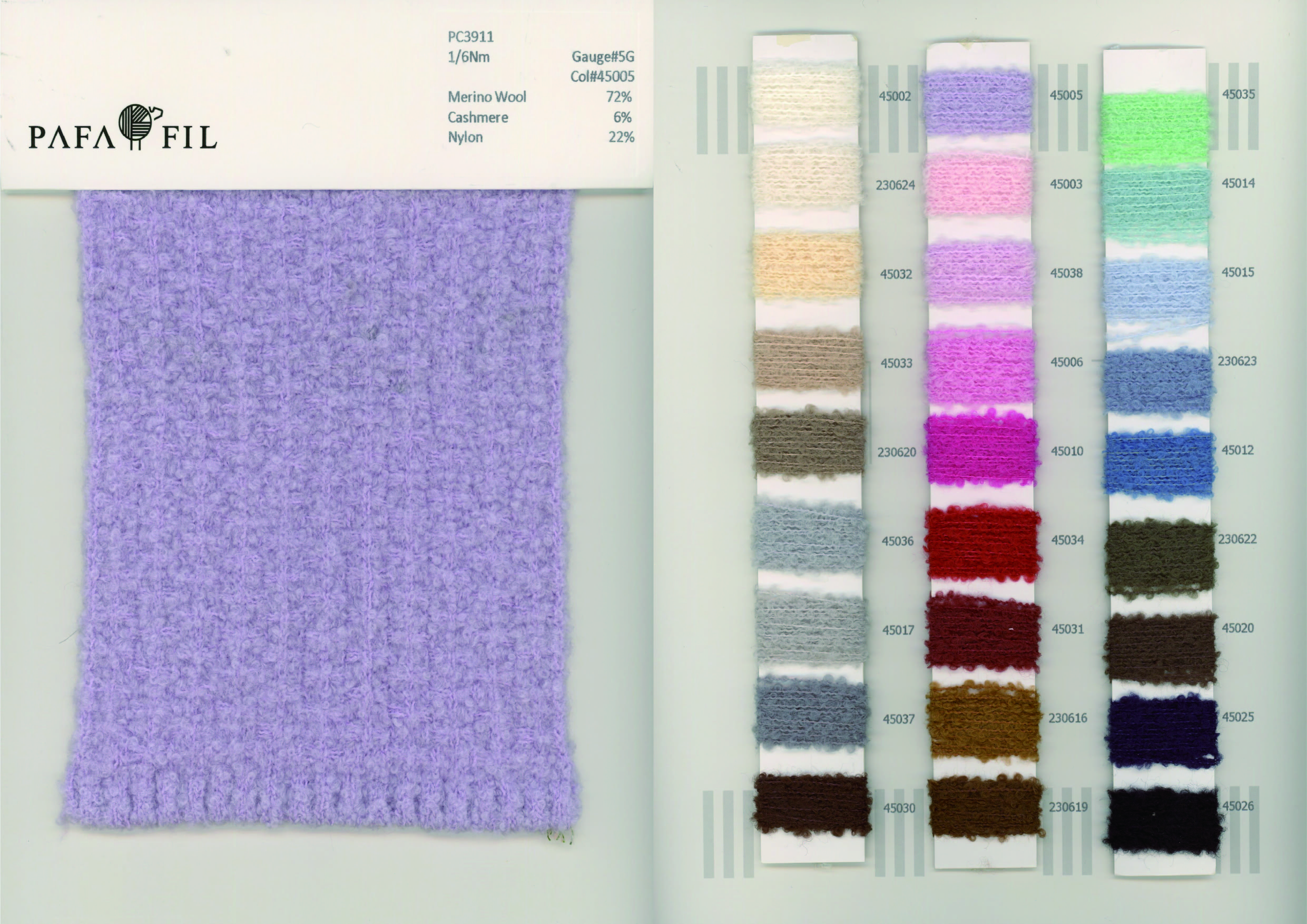 PC3911 Color card