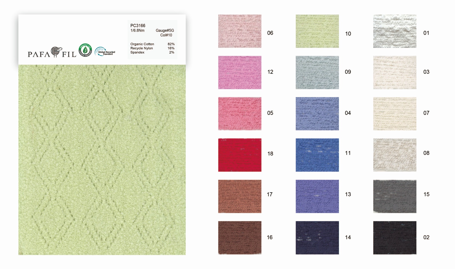 PC3166 Color card