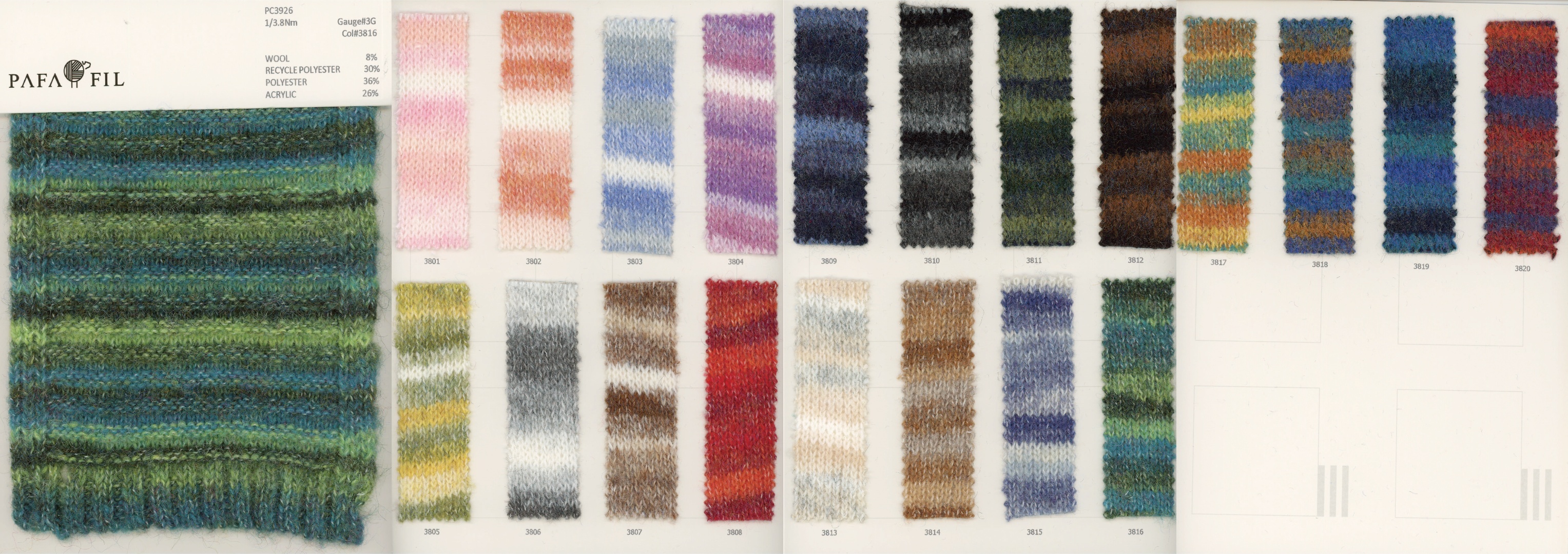 PC3926 Color card