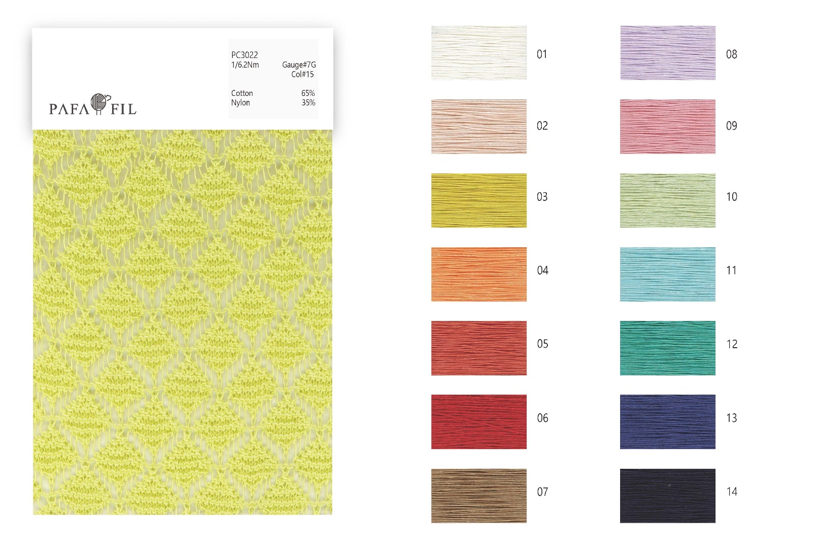 PC3022 Color card