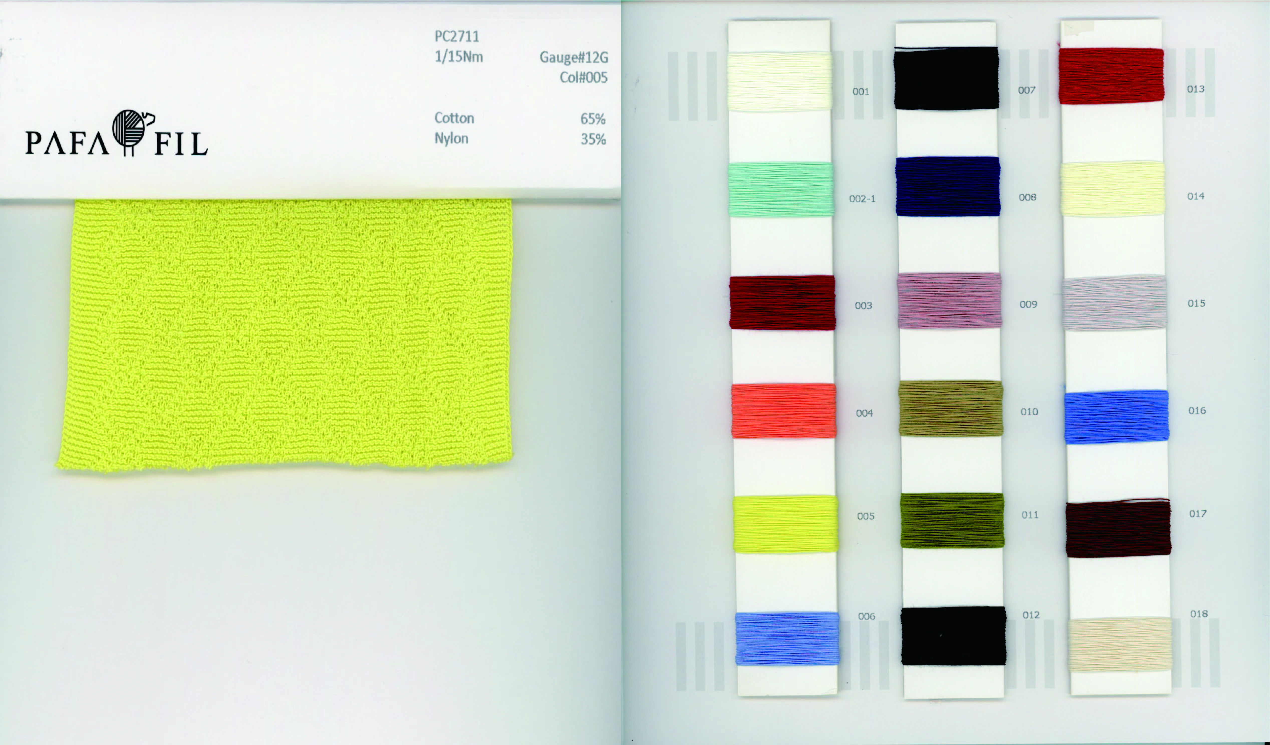 PC2711 Color card