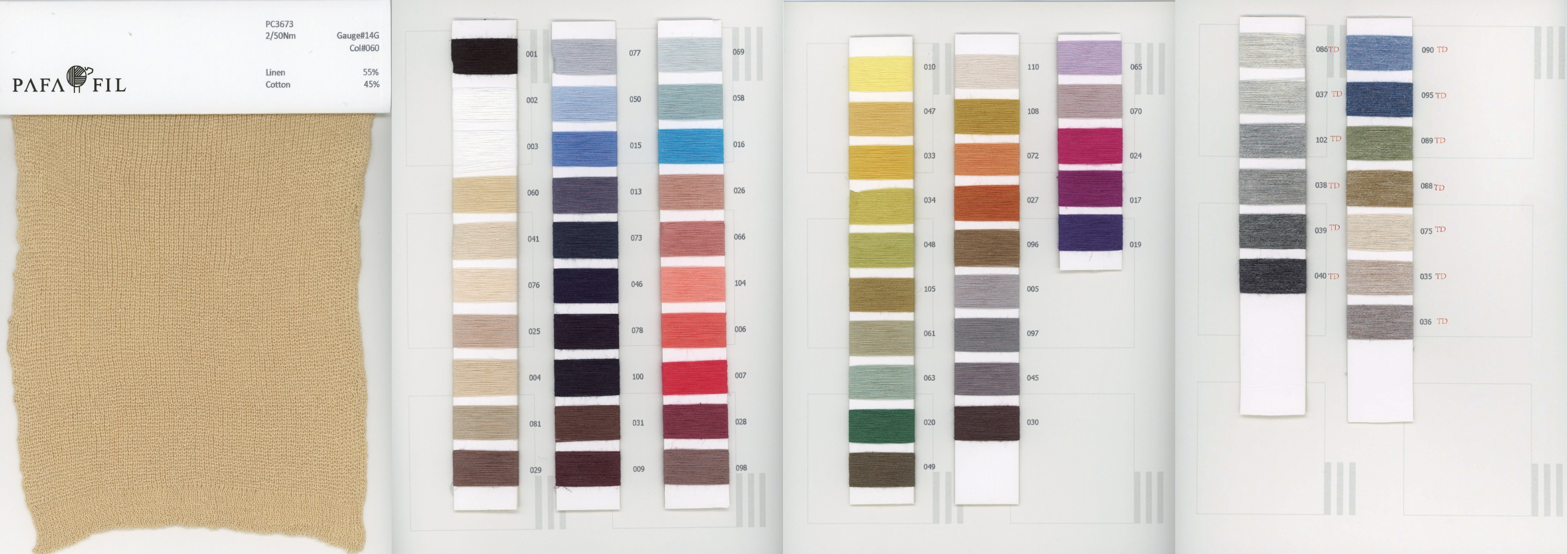 PC3673 Color card