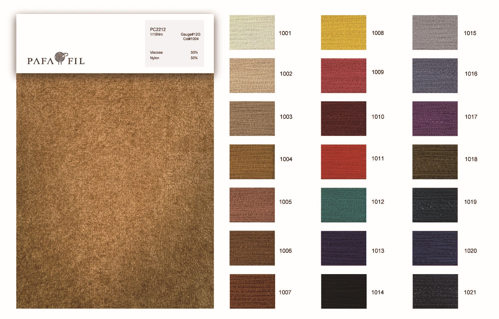 PC2212  Color card
