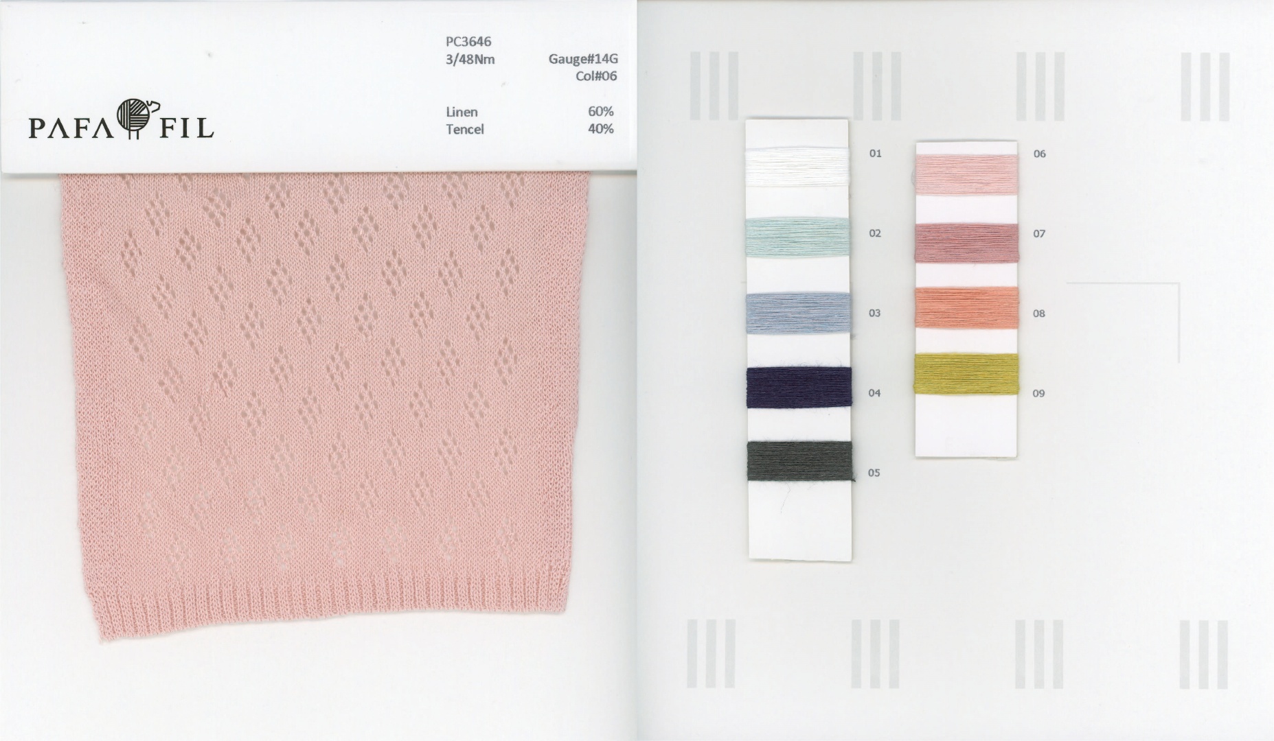 PC3646 Color card