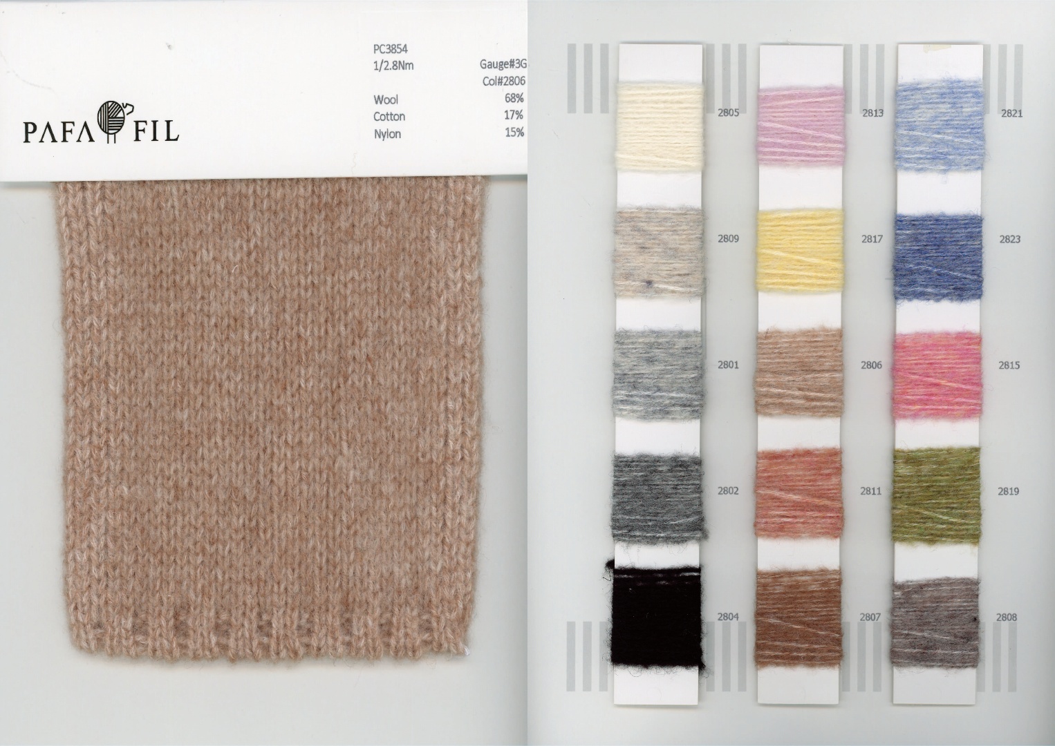 PC3854 Color card