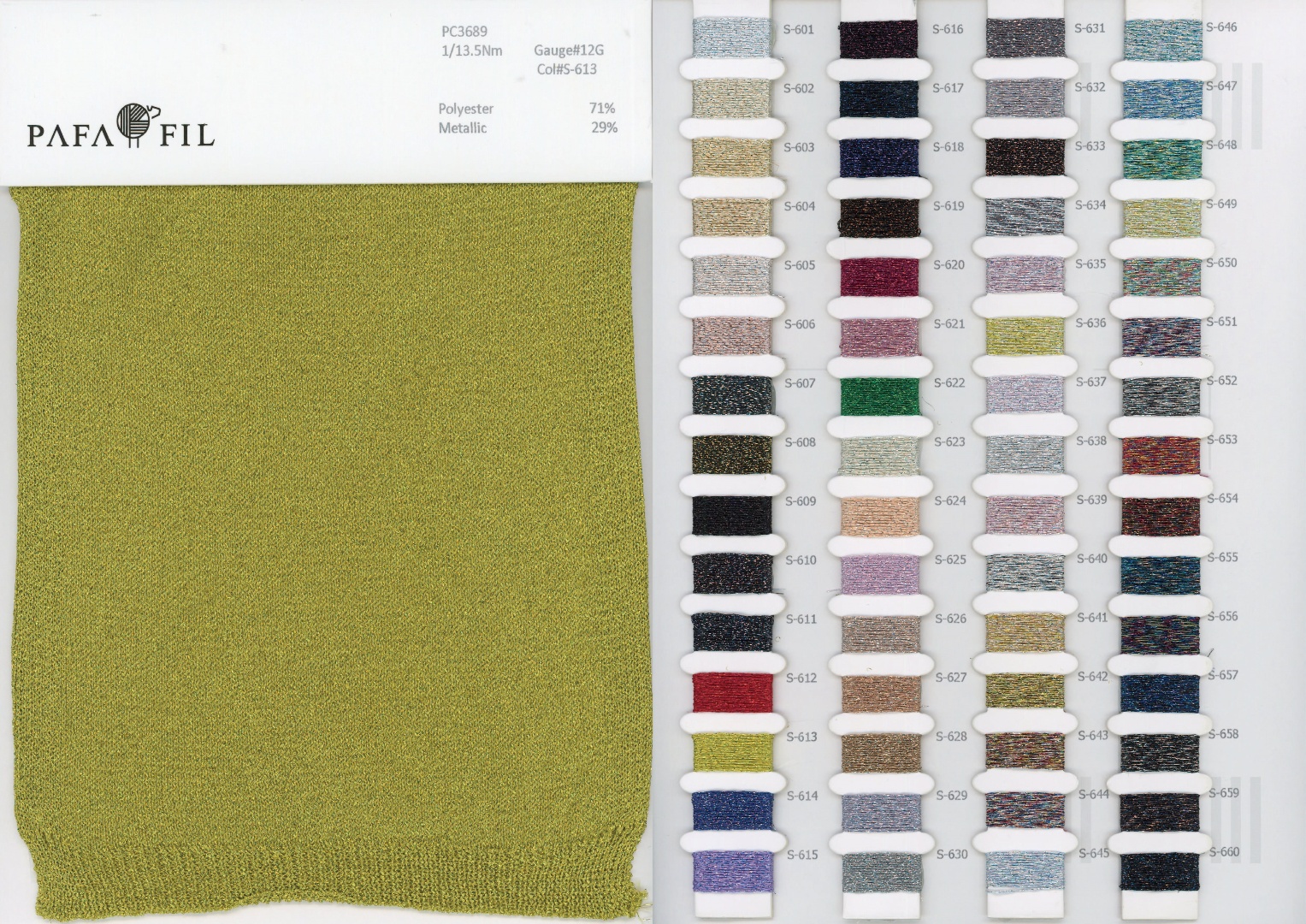 PC3689 Color card