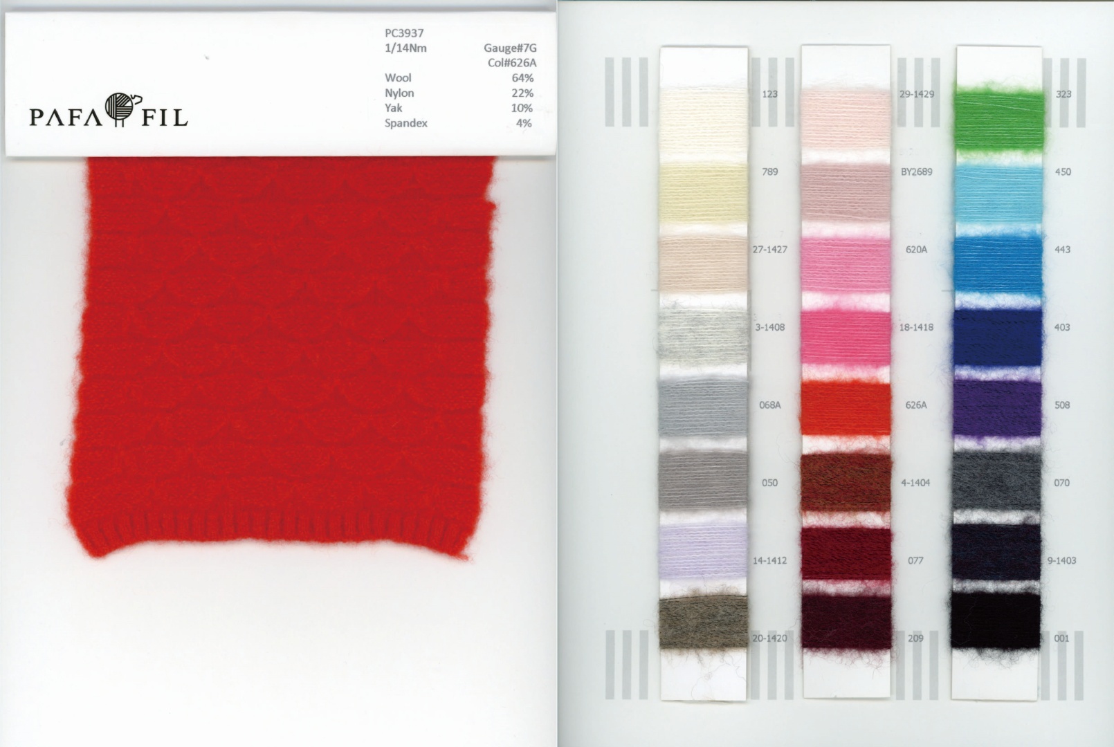 PC3937 Color card