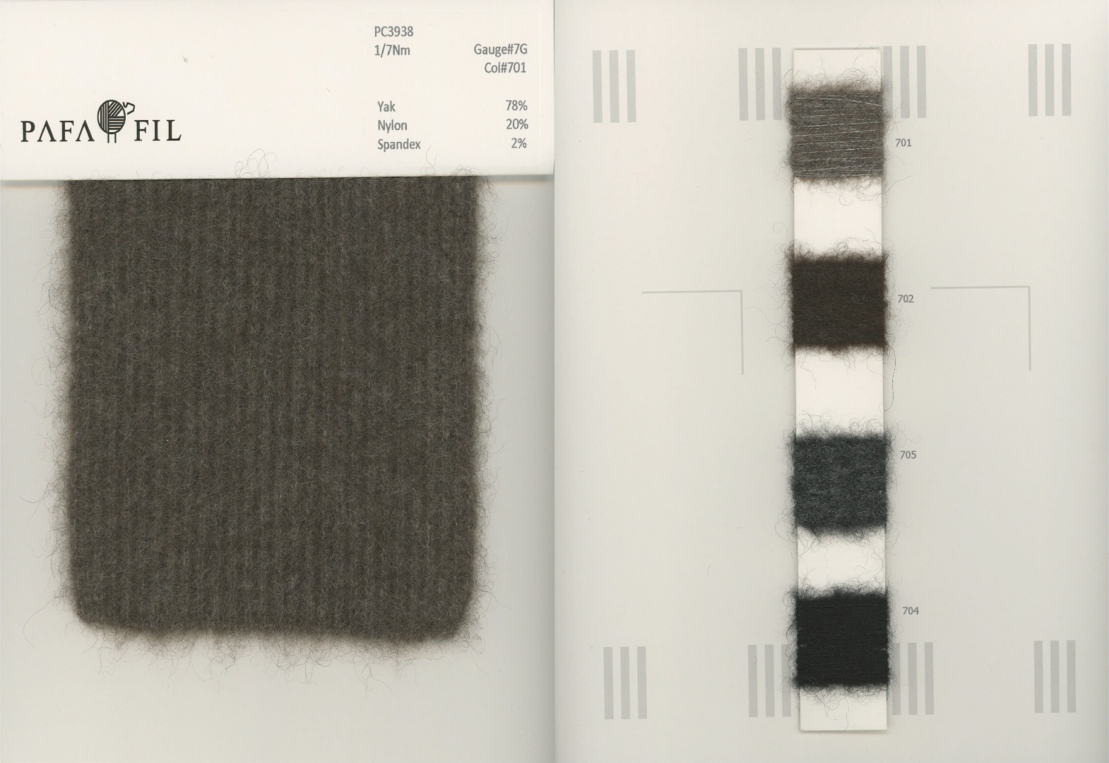 PC3938 Color card
