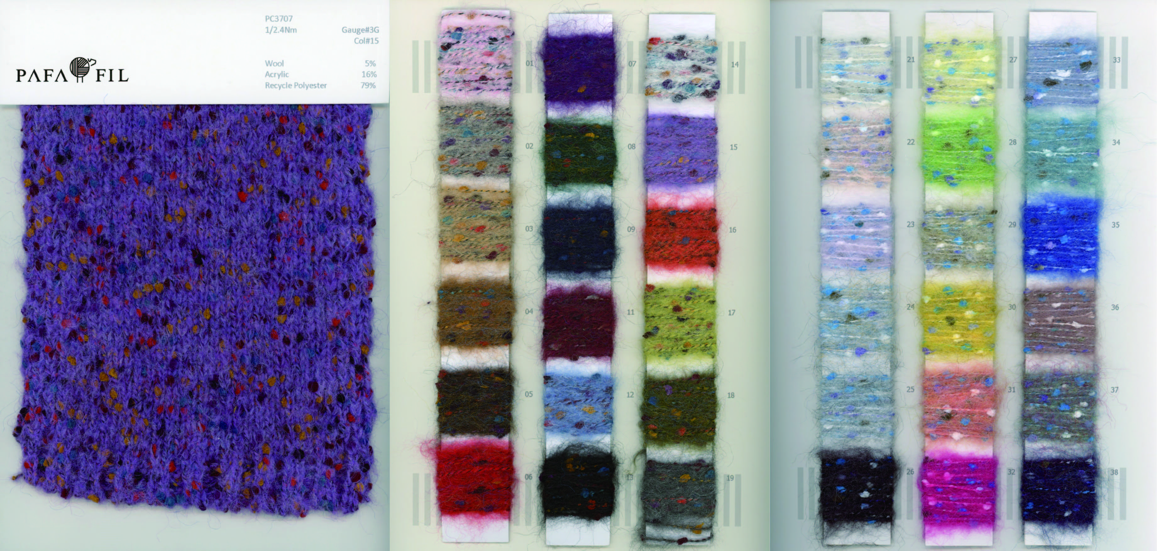 PC3707 Color card 