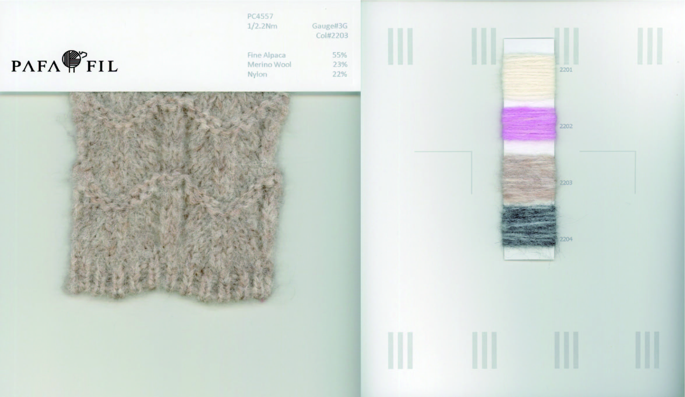 PC4557 Color card