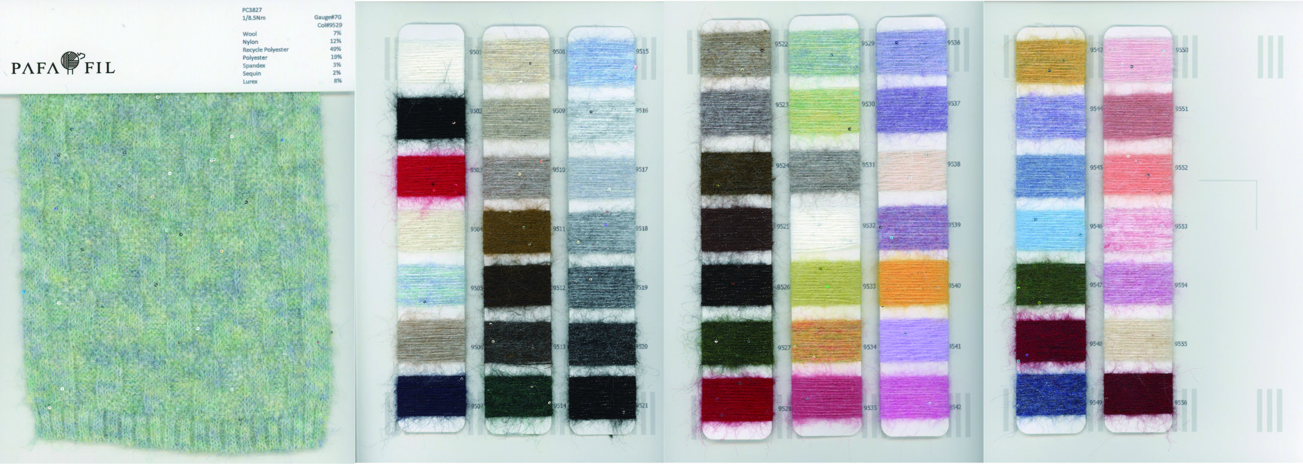 PC3827 Color card